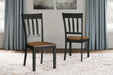 Owingsville - Black / Brown - Dining Room Side Chair (Set of 2) - Simple Home Plus