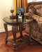 Norcastle - Dark Brown - Round End Table - Simple Home Plus