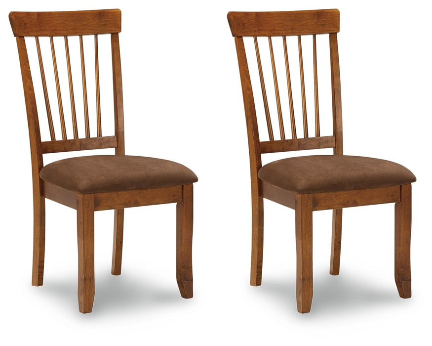 Berringer - Rustic Brown - Dining Uph Side Chair (Set of 2) - Simple Home Plus