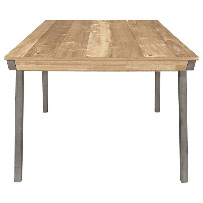 Nogales - Wooden Dining Table - Acacia And Coastal Gray - Simple Home Plus