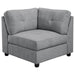 Claude - 7 Piece Upholstered Modular Tufted Sectional - Dove - Simple Home Plus