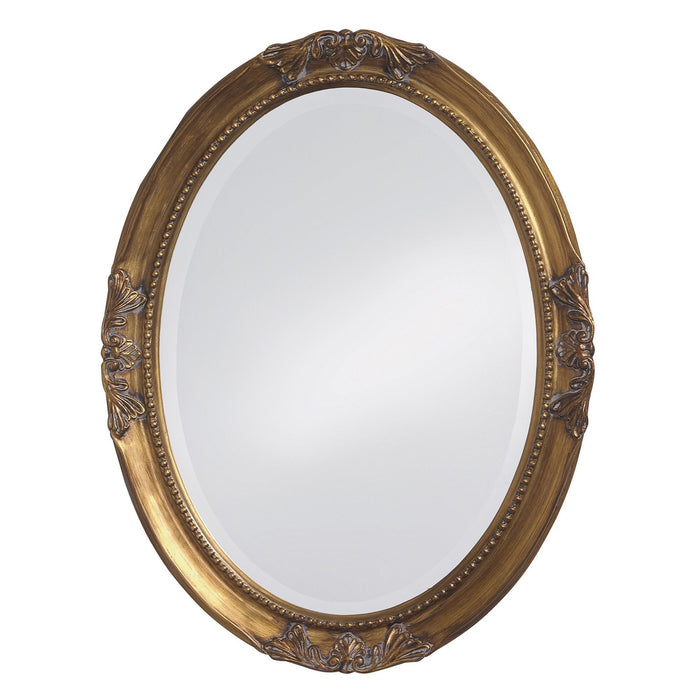 33" Oval Framed Accent Mirror - Gold