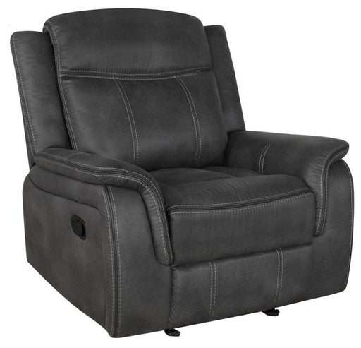 Lawrence - Upholstered Tufted Back Glider Recliner - Simple Home Plus