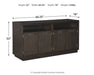 Hyndell - Dark Brown - Dining Room Server - Simple Home Plus