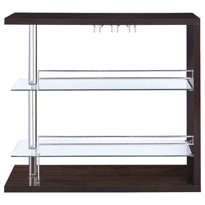 Prescott - Rectangular 2-Shelf Bar Unit - Simple Home Plus