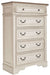 Realyn - White / Brown / Beige - Five Drawer Chest - Simple Home Plus