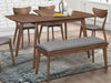 Alfredo - Rectangular Dining Table - Natural Walnut - Simple Home Plus