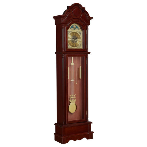 Diggory - Grandfather Clock - Brown Red And Clear - Simple Home Plus