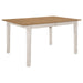 Kirby - Rectangular Dining Table With Butterfly Leaf - Natural And Rustic Off White - Simple Home Plus