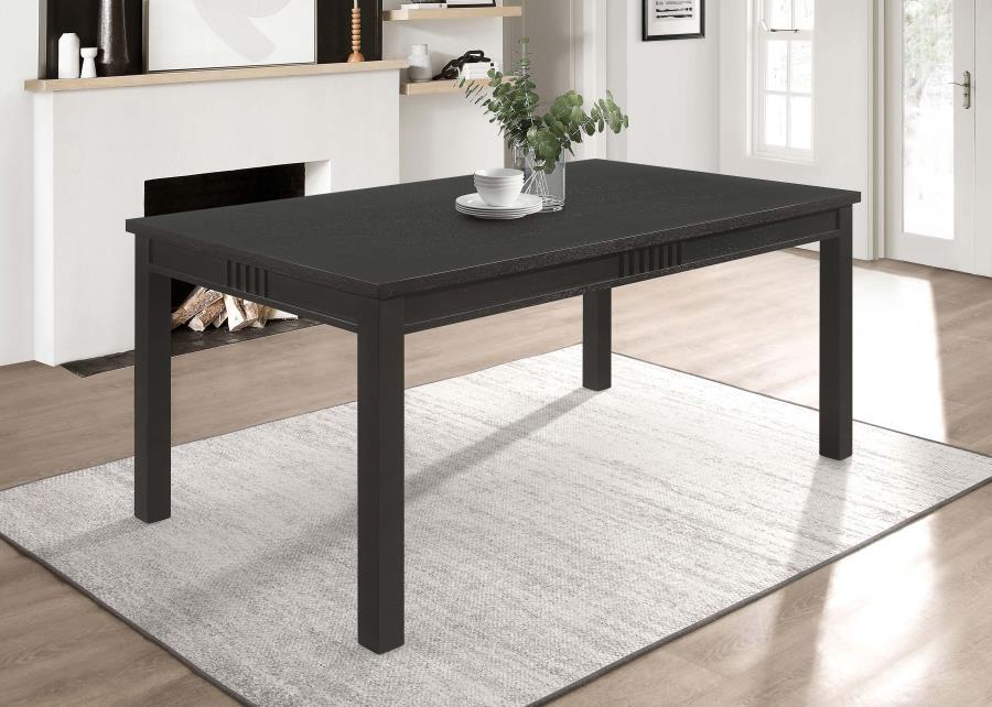 Marbrisa - Rectangular Dining Table - Matte Black - Simple Home Plus