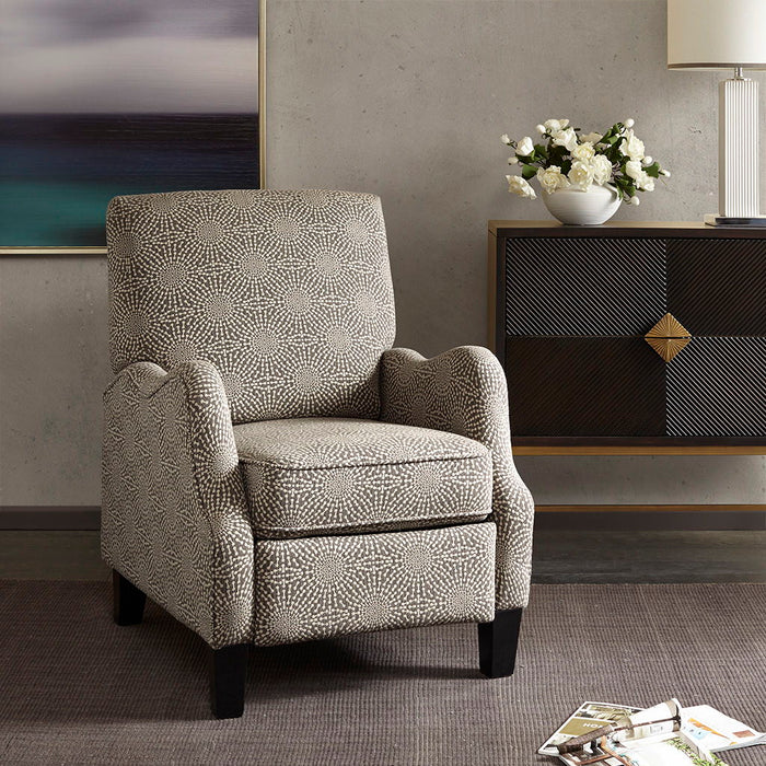 Hoffman - Push Back Recliner - Beige Multi