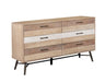 Marlow - 6-Drawer Dresser - Rough Sawn Multi - Simple Home Plus