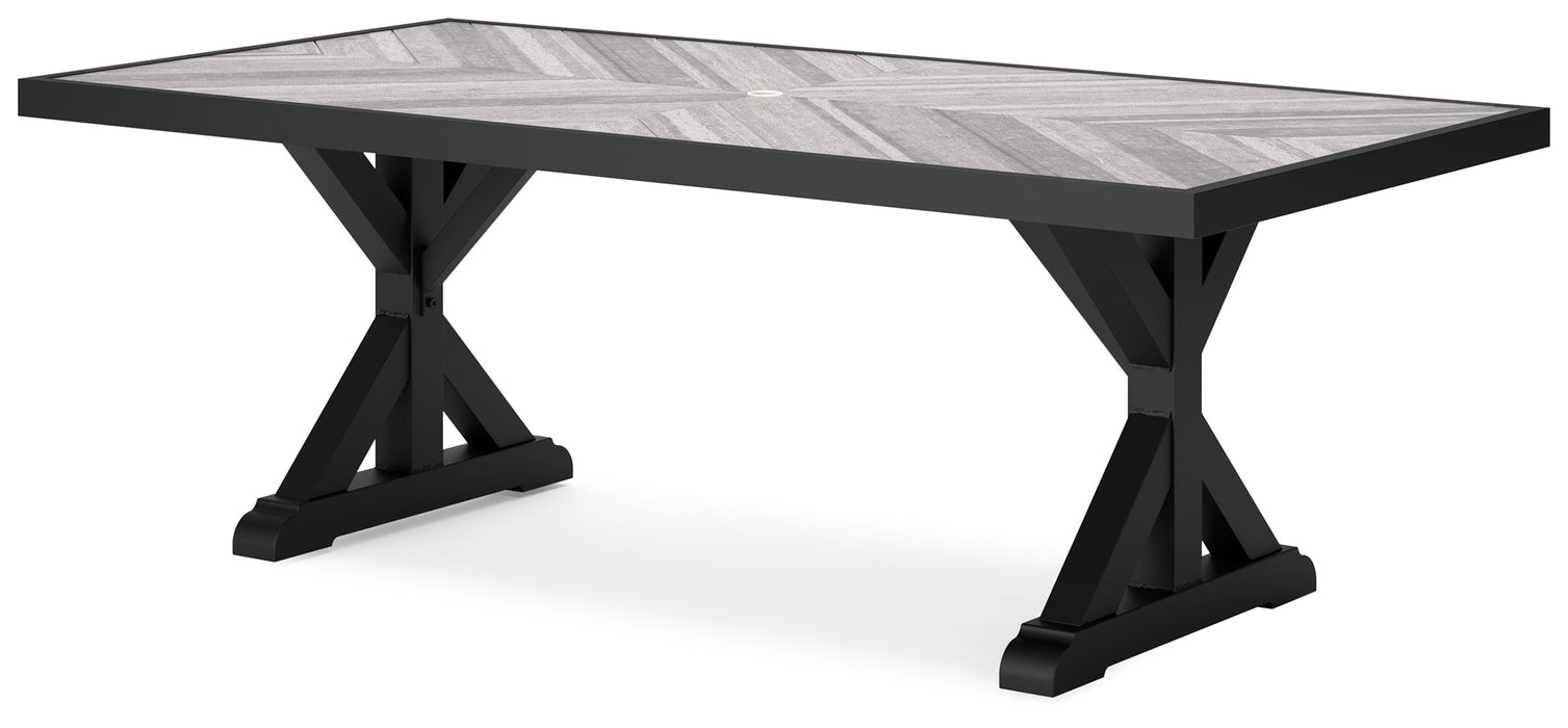 Beachcroft - Rect Dining Table W/Umb Opt - Simple Home Plus