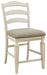 Realyn - Chipped White - Upholstered Barstool (Set of 2) - Simple Home Plus