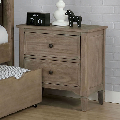 Vevey - Nightstand - Wire - Brushed Warm Gray - Simple Home Plus