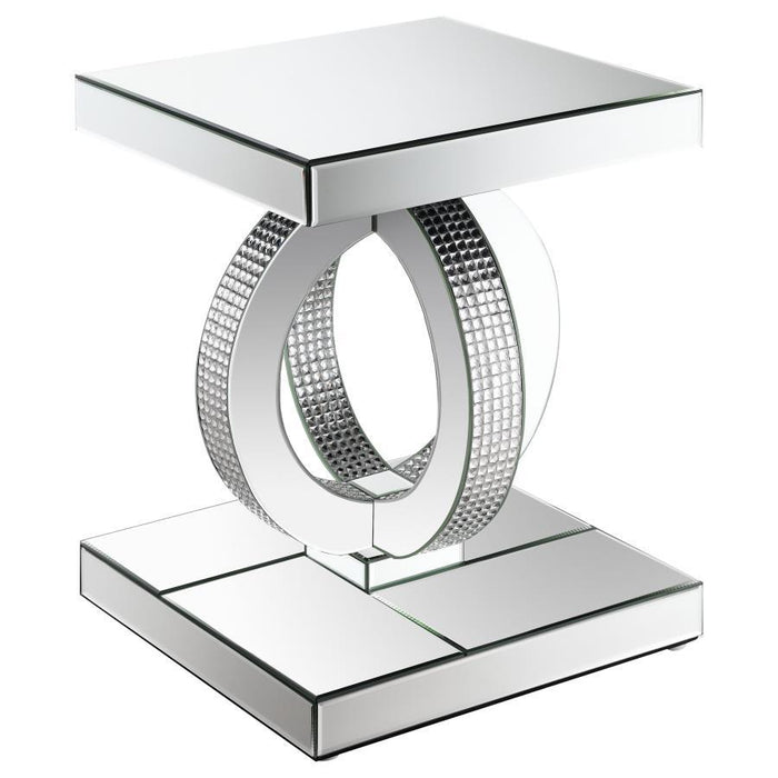 Breena - Square End Table - Mirror - Simple Home Plus