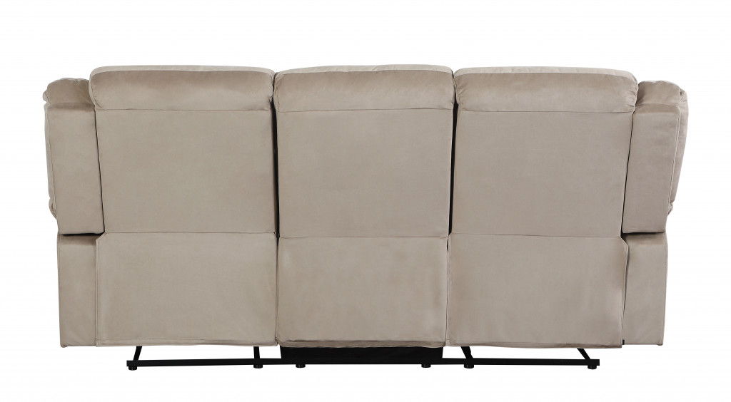 Contemporary Fabric Sofa - Beige