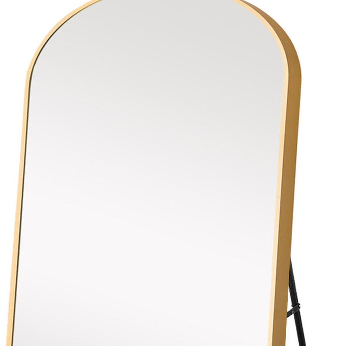 Arched Full-Length Standing Mirror - Gold