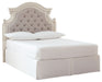 Realyn - Chipped White - Full Uph Panel Headboard - Simple Home Plus