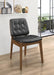 Redbridge - Tufted Back Side Chairs (Set of 2) - Natural Walnut And Black - Simple Home Plus