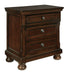 Porter - Dark Brown - Two Drawer Night Stand - Simple Home Plus